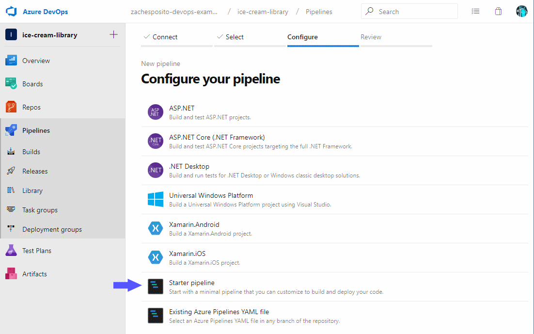 DevOps new pipeline step 3